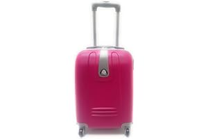 TROLLEY ORMI-LUMI IDONEO RYANAIR Cm.55x40x20 ABS RIGIDO 4 RUOTE Cm.52x37x19 Bagaglio a mano (FUXIA)