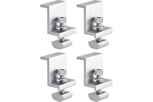 CWAWF 4 Pcs Solar Panel Bracket End Clamp Kit - Solar Module Bracket 30mm | 35mm | 40mm Solar Module Aluminium Bracket Solar Module Bracket End Clamp Kit (4 pcs 35mm, 4)