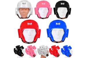 MAR INTERNATIONAL MAR | Pro Dipped Foam Head Guard Boxing Sparring Grappling Competition Training for Kickboxing, Karate, Taekwondo, Semi Contact & More, Adult Kids Headgear (Small, Medium, Large, X-Large)
