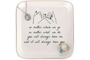 Titanape Friend Gift for Women - No Matter Where We Go,No Matter What We Do,You Will Always Have Me,and I Will Always Have You -Gift for Friend Female Going Away Friendship Birthday Gift Trinket Dish