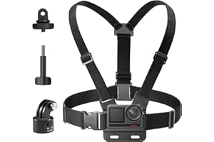 AKASO Harnais de poitrine à dégagement rapide pour EK7000/EK7000Pro Brave 4/7 LE/7/8 Lite/8/V50X/V50 Elite/V50 Pro et autres caméras d'action