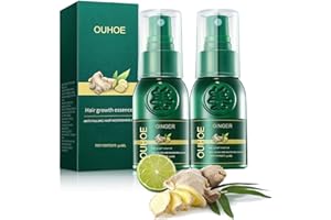 AOBLOK Moerie -Oveallgo Shougagro Japanese Hair Growth Spray, Shouga Japanisches Haarwachstumsspray, Hyungang Korea Ginseng Hair Regrowth Serum Spray, Botanical Hair Regrowth Spray (2PCS)