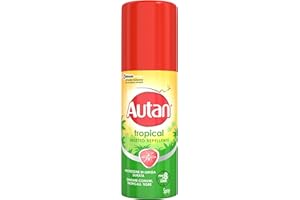 Autan Tropical Insecto Spray Insecto Repelente y Antimosquitos Tigre y Común, Pack de 50 ml, Protección de Larga Duración