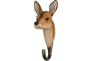 WILDLIFEGARDEN Wildlife Garden WG507 - Gancho de Madera y Metal Tallado a Mano, diseño de Animales