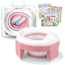 Vasino Pieghevole Portatile Per Bambini, Sedile Da Viaggio Con 15 Sacchetti, Blu, Supporto 50 Kg