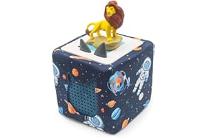 Taladad für Toniebox Bezug, Schutzhülle Case Schutzfolie,Schutzcover Bezug for Toniebox Speaker Hülle Bezug Toniebox Starter Zubehör Schutzhüllen(Astronauten)