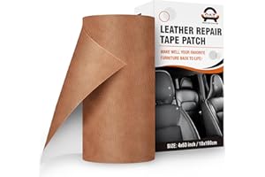 OAZ Patch de Réparation en Cuir,10 x 160 cm Simili Cuir Autocollant Patch en Cuir Auto-adhésif,pour Réparation et Rénovation de Canapé, Veste en Cuir,Sacs à Main, Marron rétro
