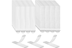 WEHOOM 36 Paires (72 Bandes) Languette Accroche Tableau,92mm x 12mm Accroche Tableau sans Percer,Tiras Adhesivas Blancas,pour Accrocher des Calendriers, des Affiches et des Cadres Photo