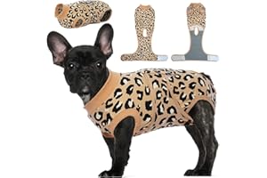 Kuoser Combinaison de Récupération Chirurgicale pour Chien, Chemise de Récupération Après Chirurgie pour Blessures Abdominales et Maladies de la Peau, Alternative au Collier et au Cône E