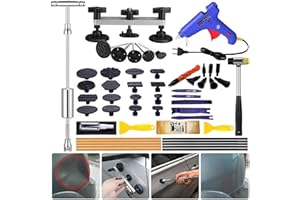 Manelord Debosselage,Ventouse Carrosserie et Kit Debosselage sans Peinture 50 PCS avec Pistolet à Colle,Debosselage Carrosserie,pour Voiture,Réfrigérateur,Moto Corps,Porte