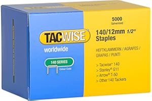 ‎TACWISE Tacwise 0343 Typ 140/12mm Professionelle Verzinkte Heftklammern, 5000 Stück