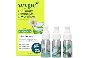 Wype | On The Go Bundle | Toilet Roll Gel | Flushable & Convenient Wet Wipe Alternative | Holiday Essentials | 3 x 30ml