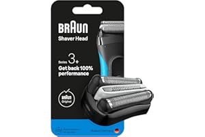 Braun Series 3+ Electric Shaver ORIGINAL Replacement Head, Get Back 100% Shaving Performance, Compatible with Series 3+ and Series 3 ProSkin Shavers, Made in Germany, 32B
