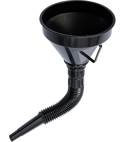 Set di 2 imbuti in plastica, flessibili, ad angolo retto