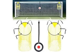 Ninoclar 3PCS football Training Equipment Includes 2 Top Bins Football Targets and 1 Football Target，Easy to Attach and Detach Soccer Goal Net for Goal Training and Accuracy Practice