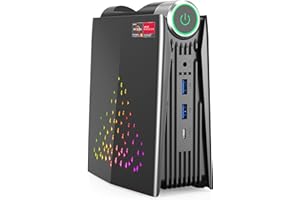 ACEMAGICIAN Mini PC Ryzen 5 4500U RGB PC, 16Go RAM 512Go SSD Micro Ordinateur Bureau【Réglable en 3 Modes: Auto/Silencieux Eco/Performance】