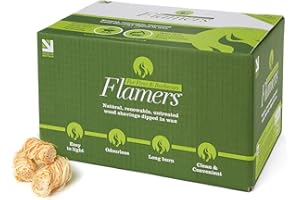 Flamers 200 Natural Stove-Barbecue BBQ Firelighters NEW Larger Pack