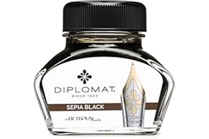 DIPLOMAT Inchiostro in vetro 30 ml - Seppia Nero