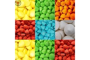 GENERIC VIMIX Mixed Top Mallow Red, Blue, Green, Orange, Yellow & White Paint Balls Bag 1kg - Random MIXED 1kg Bag