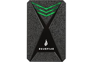 Surefire Gaming Hard Drive 2,5” I 1 TB I Color Negro I Disco Duro Externo HDD I Adaptador USB-C I Windows y MacOSx I Iluminación LED RGB I Velocidad de Lectura hasta 140 MB/s I PC, Playstation y Xbox