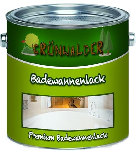 Goldmeister Farben Badlak met 2 componenten, in set, coating voor keramiek, emaille, acryl, badkuip, porselein, staal, tegels, kunststof, GFK, 2,5 l, wit