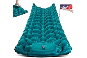 AKSOUL Matelas Pneumatique De Camping Auto-Gonflant: Grand Matelas Gonflable Extérieur Ultra-Léger Épais, Auto-Gonflable Matelas D'Isolation Thermique Pliable pour Tente Trekking Plage