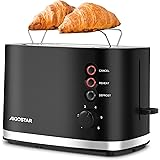 Aigostar Energy - Tostapane 2 Fette, Riscaldatore Integrato, Fessure Extra Larghe e Centratura Automatica, 6 Impostazioni di 