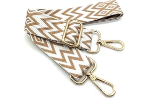 KERIOCUSI Correa de Hombro Ajustable para Mujer, Correa de Reemplazo Bolso Colorida para Mujer con Hebilla de Oro Correa Ancha para Bolso para Piel, Camara, Monedero, Guitarra, Cruzados Accesorios, 07