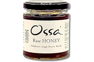 Ossa Organic Wildflower Raw Honey – Single Source British Honey | 100% Pure & Natural | Cold Extracted – 227g