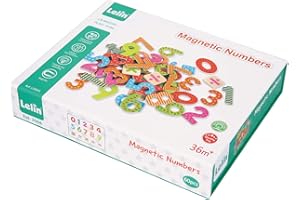 NEW CLASSIC TOYS Lelin Toys - 30606 - Jeu Educatif - Chiffres Magnétiques + Signes Opérations - 60 Pièces