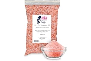 SPICE GIRLS INGREDIENTS Premium Pink Himalayan Sea Salt (Coarse) 500g - 100% Pure, Vegan, Gluten-Free | Natural Pink Salt From Himalayan Mountains | Resealable Pouch for Grinder Refills - Enhance Flavour & Health Benefits