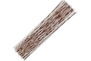 MOMAHUA 100 Pièces Fil de Fer Fleur Blanc,40cm 20# Tige de Fleuriste pour Bricolage et Travaux Manuels,Stem Wire Florist Wire pour Bouquets, Arrangements Floraux et Décorations