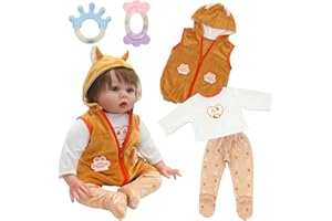 XERTEAM Accesorios de Ropa para Muñecas de 50,8 a 56 cm - Conjuntos para Bebé, Niñas y Niños - Traje de Pantalón con Sonajero