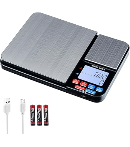 BRICH küchenwaage digital mit Dualer Plattform – 500g/0,01g & 15kg/1g Präzision, Summierfunktion, 7 Einheiten, Edelstahl & Glas, LCD-Beleuchtung – Ideal als food scale für Kochen, Backen, Schmuck