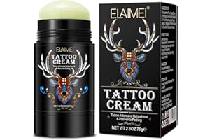 SBHEANGBA Tattoo Aftercare Butter Balm, Bálsamo de Mantequilla Tattoo Aftercare, 2.6 oz, Hidratante Curativo para Tatuajes Antiguos y Nuevos, Crema Orgánica Natural para Tatuajes