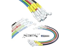 FIREYOURACING 40-220cm Motorrad Hydraulische Rohr Geflochtenen Öl Bremsschlauch - Silver/500