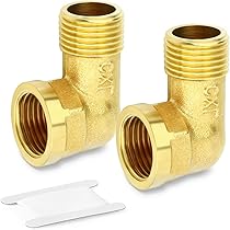 Gomito Filettato 90° Ottone - 1/2" Femmina/Maschio BSP | Per Impianti Idraulici E Riscaldamento | Max 8 Bar - Foto 5