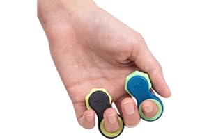 LIGHTBULB IDEAS Yogi Fidget Toy, Fidget Spinners pour Adultes, soulagement de l'anxiété, Parfait pour Le ADHD, Le ADD et l'Autisme, Jouets Silencieux pour Adultes et Enfants, Cinq Tailles d'anneaux – Lot de 2