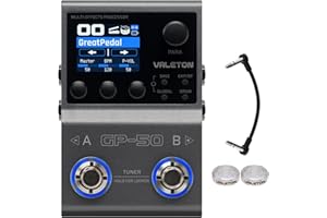 VALETON Multieffekt-Prozessor & NAM/IR Loader mit 100+ HD Effekten, 9 Module gleichzeitig, BT-App, 100 Patch-Slots für Gitarre & Bass GP-50