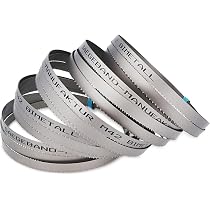 SMI Set di 3 lame de sega a nastro bimetalliche M42 dimensioni 1638 x 13 x 0 ,65 mm, 10/14 TPI per es. per Optimum, Epple, Holzmann, Bernardo