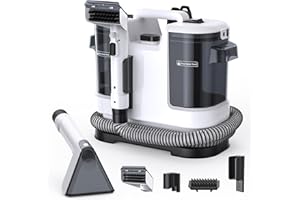 Lubluelu Shampouineuse Canapé Injecteur-Extracteur 450 W, 13,5 kPa – Nettoyeur Tapis et Moquettes Portable avec Fonction Auto-Nettoyante, Long Tuyau pour Canapés, Tapis et Intérieur de Voiture