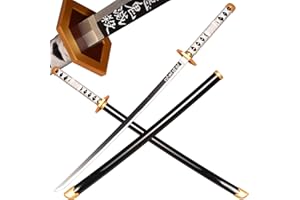 ACTASITEMS Anime Giapponese Cosplay Prop Demon Slayer Spada di Legno - 113 cm, Katana