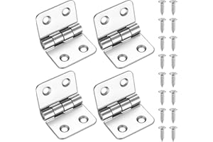 SHACHENH 4 STK Scharniere Klappbar, 40x60mm Verbinder Scharniere, Klappscharnier Schwerlast, Edelstahl Scharniere Verbinder, Türscharniere für Holztüren Fenster Schränke Gartentüren Tür Scharnier Set