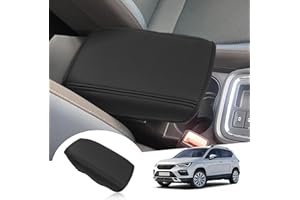 GAFAT Seat Ateca FR Facelift/Cuprα Ateca 2017-2023 2024 2025 Pokrowiec na Podłokietnik środkowy, Seat Ateca 2021 Konsolę środkową, podłokietniki, skórzane obicie, Akcesoria Seat Ateca (czarny1)