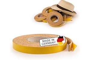 THE FELT STORE EUROPE GMBH The Felt Store Korkstreifen selbstklebend 5 m x 20 mm x 3 mm – zuschneidbares Korkband für Dehnungsfugen, Hutverkleinerung & Abdichtung – Hochwertiger Kork Made in Germany