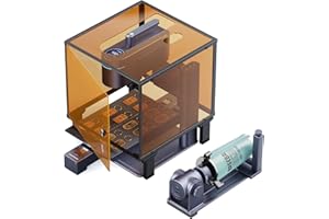 LaserPecker 4 (Deluxe) Incisore Laser Doppio per Quasi Tutti i Materiali, Macchina per Incisione e Taglio Laser 2 in 1 - con Estensione Scorrevole + Estensione Rotante + Copertura Protettiva