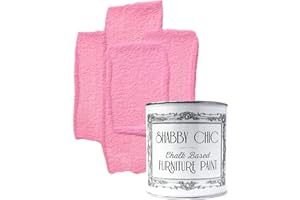 SHABBY CHIC FURNITURE PAINT Shabby Chic Chalk Based Furniture Paint: for Furniture, Home Decor, DIY Projects, Wood Paint - Interior & Exterior Matte Finish - 250ml - Dusky Pink
