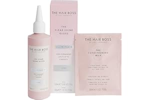 THE HAIR BOSS BY LISA SHEPHERD Clear Shine Gloss Traitement semi-permanent pour 6 lavages 150 ml