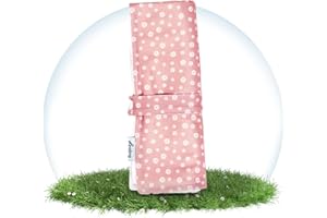 Hinzling Wickelunterlage – Baby Wickelunterlage für unterwegs – Daisy Blush – Abwaschbare, schadstofffreie, nachhaltige und moderne Baby Unterlage – Must-Have Baby Reise Zubehör