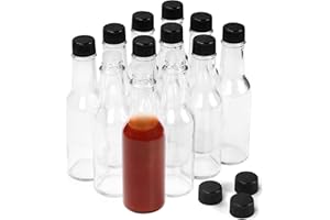 Belle Vous Bottiglia Vetro con Tappo Trasparenti (12pz) - Bottiglie Vetro per Liquore 150 ml - Bottiglie Salsa Vetro con Tappo a Goccia Ermetiche - Bottigliette Vetro per Liquori, Salse Piccanti, Olio